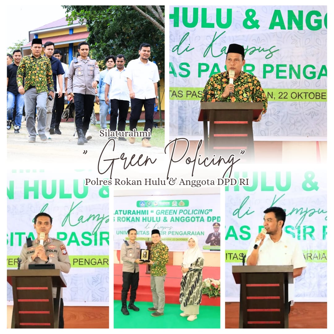 Kegiatan Penanaman pohon di UNIVERSITAS PASIR PANGERAIAN bersama DPD RI,Kapolres Rokan Hulu dan DPM UPP